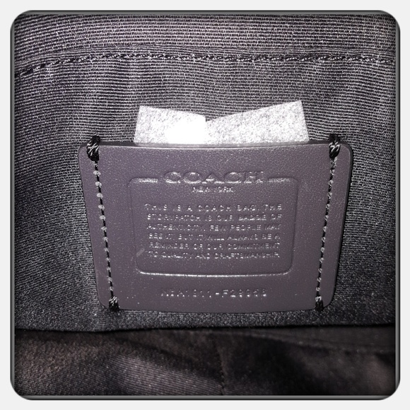 NWT Woman's Black And Grey Coach Tote - Picture 7 of 8